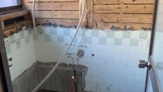 ユニットバス設置準備