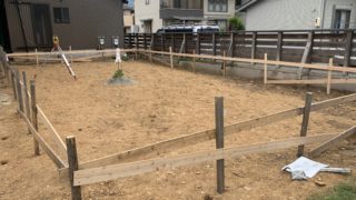 やりかた・・・丁張設置