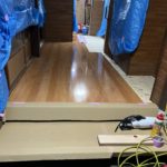 玄関ホール床張り替え