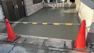 駐車場土間打ち