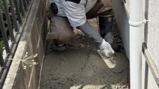 今週はコンクリート土間打ちの仕事