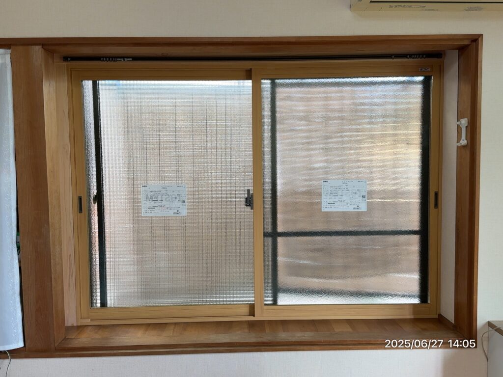 内窓（インプラス）設置後・別アングルのアフター写真｜ながら・加藤建築