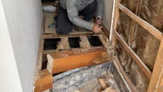 シロアリ被害の記事を見て頂き、ご依頼いただきました。