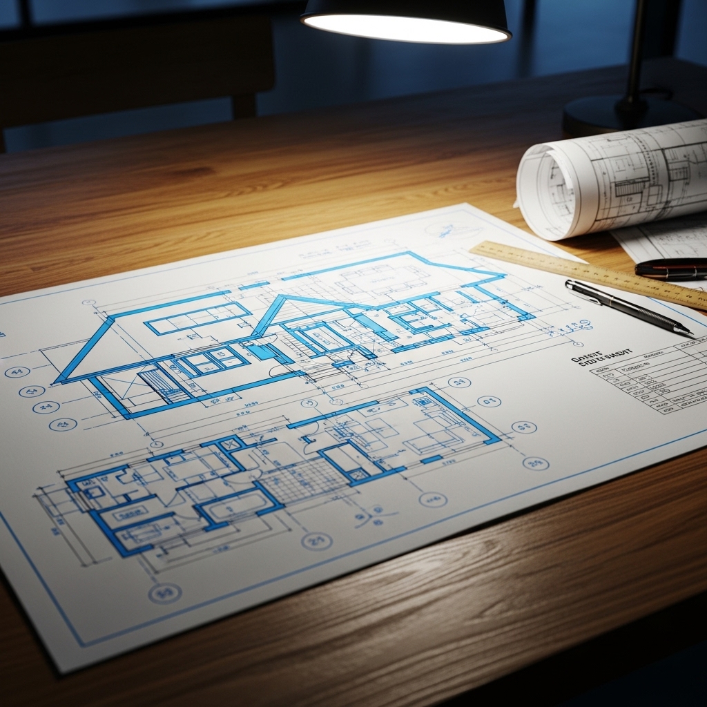 地震に強い平屋の図面