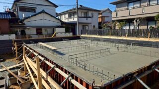 終の棲家の基礎工事も着々と進んでいます