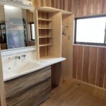 洗面化粧台取替工事