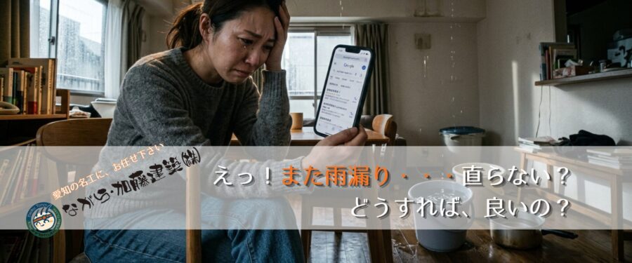 田原市の雨漏り修理|ながら・加藤建築・棟梁が直接診断・現地調査無料
